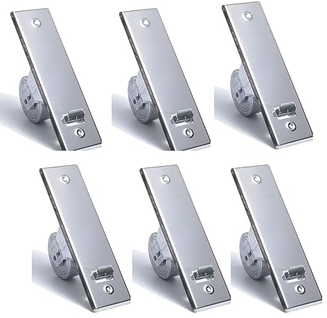 Bricoloco Recogedor persiana Empotrado Metal galvanizado con embellecedor Inoxidable. Herraje para Mantenimiento de persianas (6)