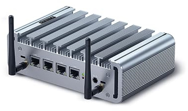 HISTTON Firewall Mini PC OPNsense Celeron J4125 Quad Core Firewall Appliance 2.5GbE LAN, 16GB RAM 512GB SSD, Gigabit Ethernet Router, SIM Slot, AES-NI Fanless PC, HD, VGA, USB3.0, support Pf-sense