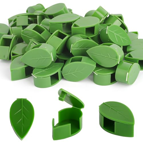 Yicelerate Pflanzenclips,50 Stück Pflanzen Wandhalterung,Pflanzenclips Wand,Rankhilfe Zimmerpflanzen