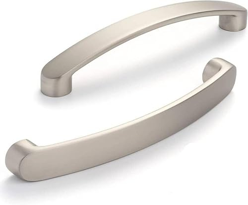 SYZOW 10 Stück gebürstete Griffe Möbelgriffe Lochabstand 224mm Schrankgriffe für Schubladen Schranktüren Küchenschränke Edelstahl Gebürstet Schrankgriffe