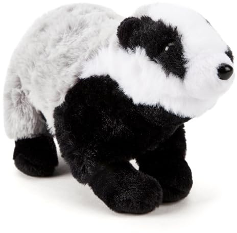 Zappi Co Broady the Badger: umweltfreundliches weiches Plüschtier (22 cm) – 100% recycelt, maschinenwaschbar, kuscheliges Stofftier für Babys & Kinder – perfektes Geschenk für Kinderzimmer