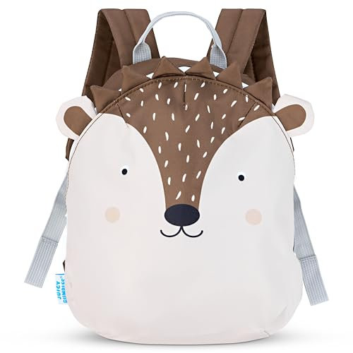 Juicy Bumbles Kindergartenrucksack Mädchen Kinderrucksack Mit Brustgurt Kita Rucksack Kindergarten Kindergartentasche Kinderrucksäcke Kinder Kleinkind 2-5 Jahre Igel