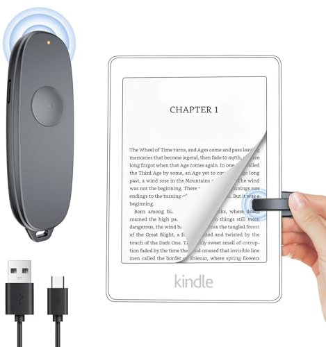 RF Télécommande Liseuse Tourneur de Page sur Kobo, Kindle, Tourne Page Liseuse for iPad iPhone Android Tablets, Page Turner pour Lire des Romans