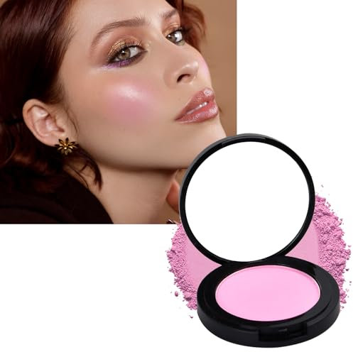 Blush et Fards à Joues, Palette de Fard à Joues pour le Visage, Blush Poudre Mate Couleur Intense, Finition Soyeuse Naturel, Fard à Joues en Poudre Très Pigmenté pour Tous Types de Peaux, 3.5g