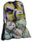 ZPLASK Extra Large Sports Ball Bags - Adjustable Shoulder Strap for Football, Basketball, Rugby, Volleyball (10-15Balls)