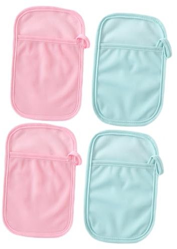 BESTonZON 4piezas Bath Mitts Toallas Para Baño Infantil Cepillo Exfoliante De Doble Cara Para Bebés y Recién Nacidos