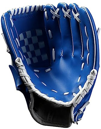 GAROZATION 10.5 Inch Thicken Pu Baseball Pitcher Glove Blue Softball Infield Sports Glove for Adults and Youth