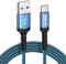 Extra Lungo Cavo USB C 3M Ricarica Rapida in Nylon QC 3.0, Cavo Type C per iPhone 16/15 Plus Pro Max, Samsung Galaxy S25 S24 S23 S22 S21 S20 S10 A71 A51 A20e, Huawei P60 P50, Xiaomi Mi 11 Lite, PS5