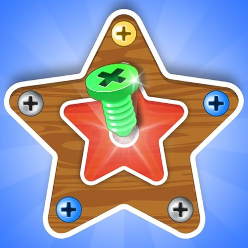 ¡A desatornillar! Juegos mentales de atornillar: juego de rompecabezas de tornillos con tuercas y tornillos: desatornilla tuercas y tornillos de madera.