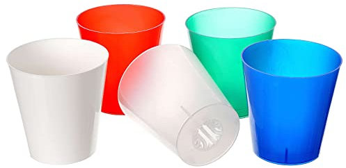 Holyart Windschutzbecher aus Kunststoff (30 Stück), für Kerzen bis 16 mm Ø, Transparent