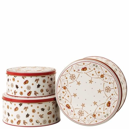 Hutschenreuther Weihnachten Christmas Love Set 3 Plätzchendosen aus Blech (17x8-20x9-22x10 cm)