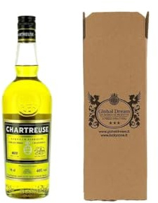 CG94 - Chartreuse Jaune 70 cl, Liqueur aux Herbes Aromatiques, 43% Vol, Bouteille en Verre, Product of France
