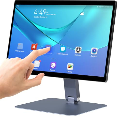 OuuOee 15,6 Zoll All-in-One Desktop-Computer, FHD 180° verstellbarer Touchscreen Android 12 Industrie-Panel PC RK3399 4GB RAM/64GB ROM, HDMI 2.0 WiFi Bluetooth 4.2 für Büro/Automatisierung/Kiosk/Bar