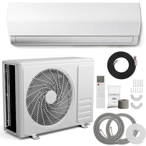 TRIUMPHKEY Split Klimaanlage 12000 BTU / 3,5 kW, Inverter Klimagerät mit Heizfunktion, A++, für Räume bis 45 m², R32, 3 m Kupferleitung, Fernbedienung & Montagematerial