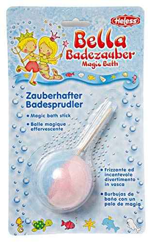 Heless 7007 - Badebombe für Kinder, in Lollipop-Form, in Pink, für EIN spritzig, sprudelndes Badeerlebnis