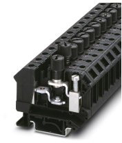 Phoenix Contact 3X32), UK 10-DREHSI (6 Sicherungsklemmenblock Schwarz, 16mm², 400 V, Schraubanschluss, Packung a 50 Stück