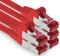 1aTTack.de - 5x 0,5 m cavo patch CAT6 S/FTP PIMF schermatura CAT.6 cavo di rete RJ45 cavo Ethernet DSL router LAN switch modem pannello patch - rosso - 5 pezzi