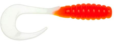 Yum Köder yrtg3172 Ribbontail Grub Angeln Köder, Tangerine Creme, 7,6 cm