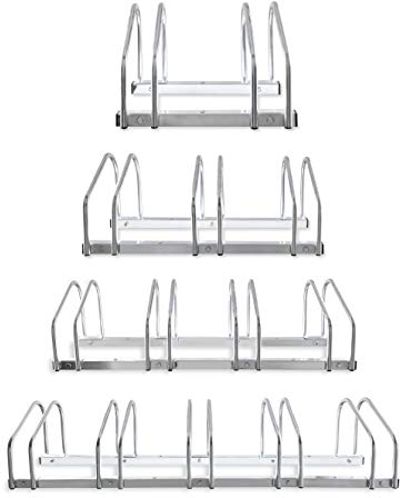 Hillington 2, 3, 4, 5 Bike Floor Or Wall Mount Bicycle/Galvanised Cycle Rack Storage Locking Stand Great For Garage, Garden Or Shed And For Security (Two Bikes)