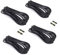 4 pcs/pack black 3M 9.84ft 4 Color RGB Extension Cable LED Strip Connector Extension Cable Cord Wire 4 Pin LED Connector for SMD 5050 3528 2835 RGB LED Light Strip ，rgb wire，rgb extension cable