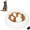 Relaxdays Relaxdays Gamelle d'alimentation pour nourriture lente pour chat et chien Blanc
