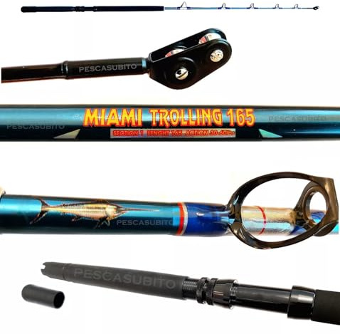 Canna Miami 30/60Lbs Pesca Traina Tonno Drifting Big Game Spada