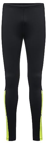 GORE WEAR Herren R3 Thermo Tights, Black/Neon Yellow, L EU