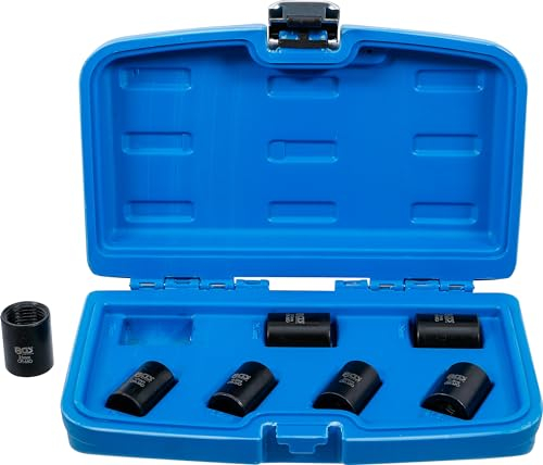 BGS 5291 | Juego de llaves de vaso de perfil en espiral/ extractores de tornillos | entrada 12,5 mm (1/2) | 17 - 26 mm | 7 piezas