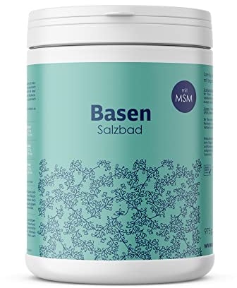 Dr. Wunder® Basen-Salzbad 975g: Samtig weiches Basenbad mit organischem Schwefel (MSM) | regenerierend und für geschmeidige Haut | unterstützt Ihre Basen- und Entschlackungskur