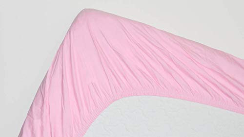 Snoozing - Baumwolle - Kinderspannbettlaken - Junior - 70x150 cm - Pink