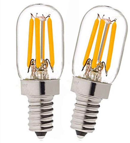 E14 3W LED Fridge Bulb Cool White 6000K 30W Halogen Replacement SES Small Edison Screw Pygmy Refrigerator Bulb 220V Energy Saving Cooker Hood Light Bulb Appliance for Freezer Microwave Oven (2-Pack)