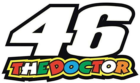 Adesivi riflettenti per casco 46 The Doctor