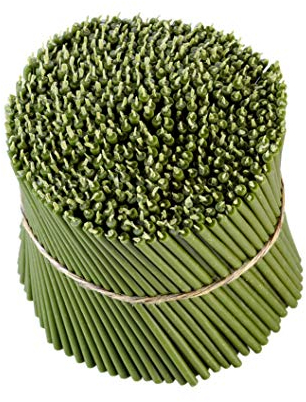 Danilovo Ritual Bienenwachs Kerzen (Grün) - Orthodoxe Kerzen für Gebet Tischdeko Hochzeit - Ungiftig, Ruß - Tropffrei, Lang, Nachhaltige Produkte, N120, Höhe: 16 cm, Ø 5,4 mm (50 stück)