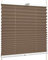 SchattenFreude Klemmfix-Plissee für Fenster | Mit Klemm-Haltern | Ohne Bohren | Cappuccino, Breite: 70cm x Höhe: 130cm