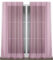 BEAUTEX Vorhang mit Ösen oder Kräuselband, transparente Gardine Dolly, Farbe und Größe wählbar (Ösenschal - Breite 140 cm - Höhe 240 cm - 2 Stück - Altrosa)