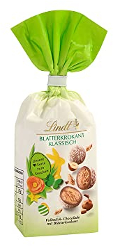 Lindt Schokolade Frühlings-Snacking Blätterkrokant | 100 g | Alpenvollmilch-Schokolade mit Blätterkrokant | Oster Schokolade | Schokoladengeschenk | Ostereier | Schokoeier