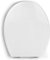 Soft Close White Toilet Seat - Luxury Bathroom Slow Seats Wc Heavy Duty | D Shaped, Easy to Install, Includes Fittings | Use for Home - Comfortable, Durable & Sturdy, Quick Release for Easy Clean