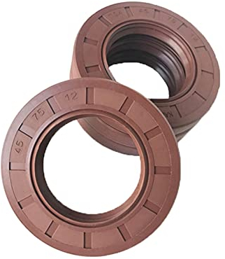 2 Stück FKM TC Wellendichtring Wellendurchmesser 35mm Außendurchmesser 47mm Fluor Covered zweilippig mit Frühling, 35x47x7mm