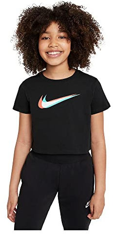 Nike DM4697 G NSW SS Crop TEE T-Shirt Girls Black L