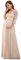 Ever-Pretty Robe de Grossesse Shooting Photo Longue Dentelle Femme Plissé Manches 3/4 Col Rond A Line Chic Nude 42