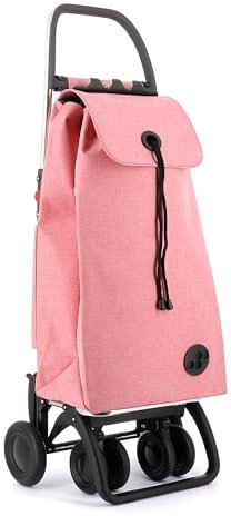 Klappbarer Einkaufstrolley Rolser I-Max Tweed 4 Räder (2 drehbare) - Coral