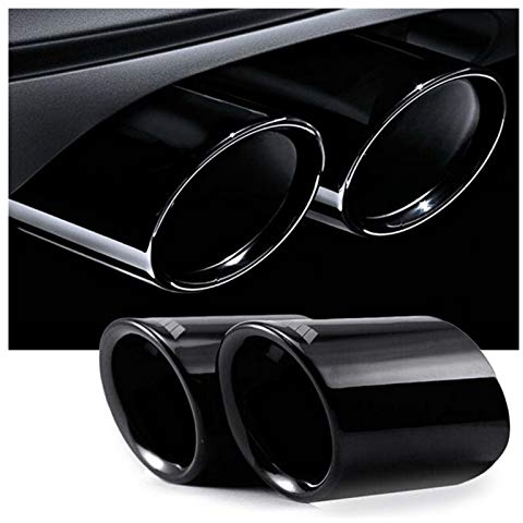 MYDH Auspuffblenden Für BMW 2006 2007 2008 2009 2010 E90 E92 325 Titan Black Tail Tip End Rohrableitschalldämpfer Auspuff Endrohr