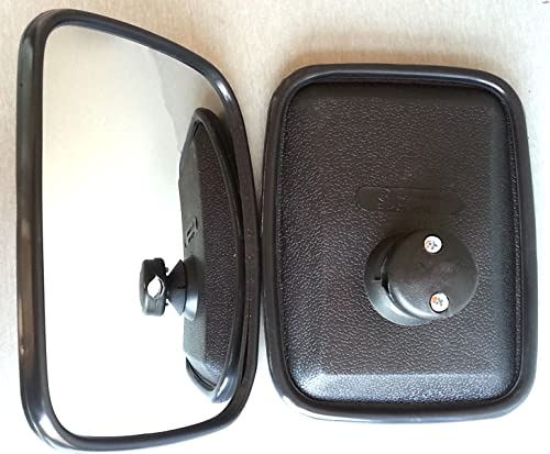 Pater De 2x Weitwinkel Toter Winkel Spiegel Bus Camper Traktor Wohnmobil E6 20,5 x 15,5cm Universelle Passform LKW, Bus, Wohnmobil Medium (205 mm x 155 mm) Abgesenkte Optische Ansicht Manuell