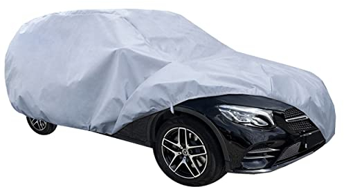 Nava Group Classic, Abdeckplane Auto, Autoplane wasserdicht, Frontscheibenabdeckung Autoabdeckung, UV-beständig, Auto Abdeckung Auto Wetterschutz Auto Schutzhülle 430-455 cm Limousine