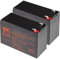 Jeu de Batteries T6 Power pour Eaton Ellipse ECO 1200VA, VRLA, 12 V