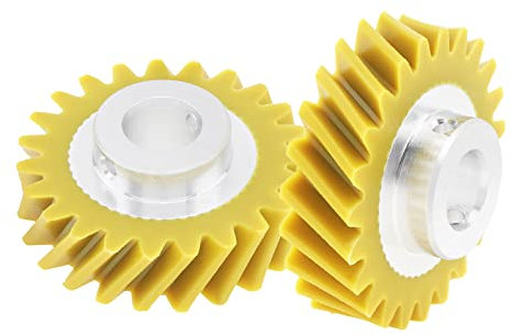 TQEONKL 2pcs Mixer Worm Gear Fit for Kitchenaid Mixer Repair Parts Blender Spare Gear