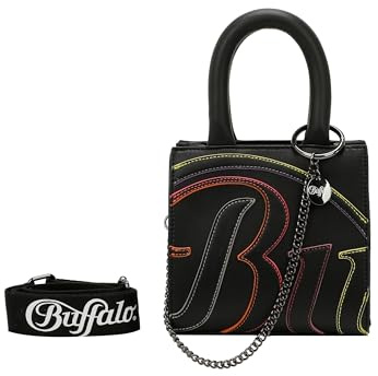 Buffalo Damen Boxy11 Muse Neo Black Handtasche