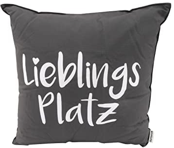 CB Home & Style Outdoor Garten Kissen Wasserabweisend Wasserfest 45 x 45 cm mit Füllung (LieblingsplatzAnthrazit)