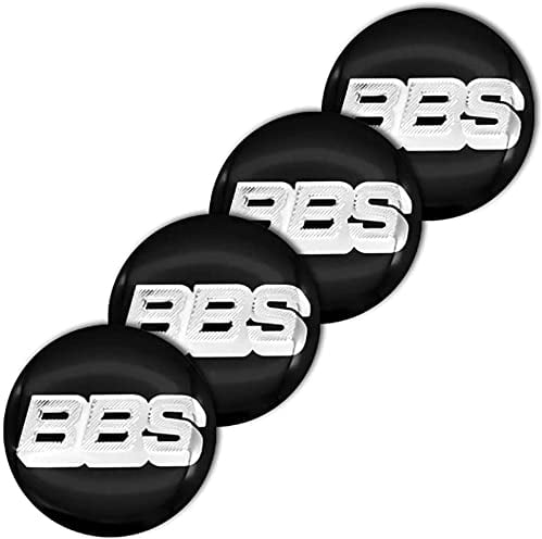 4 Stück Auto Radnabenkappen für BBS RM RZ RG RS 56mm, Auto Nabenkappen ABS Radnabenabdeckung Ersatzteil, Auto-Nabenkappen mit Logo, Radkappen Autozubehör