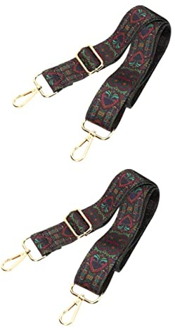 Milisten 2pcs Banjo Cradle Strap Buttons Adjustable Strap Hook Bluegrass Banjo Accessories Vintage Belt